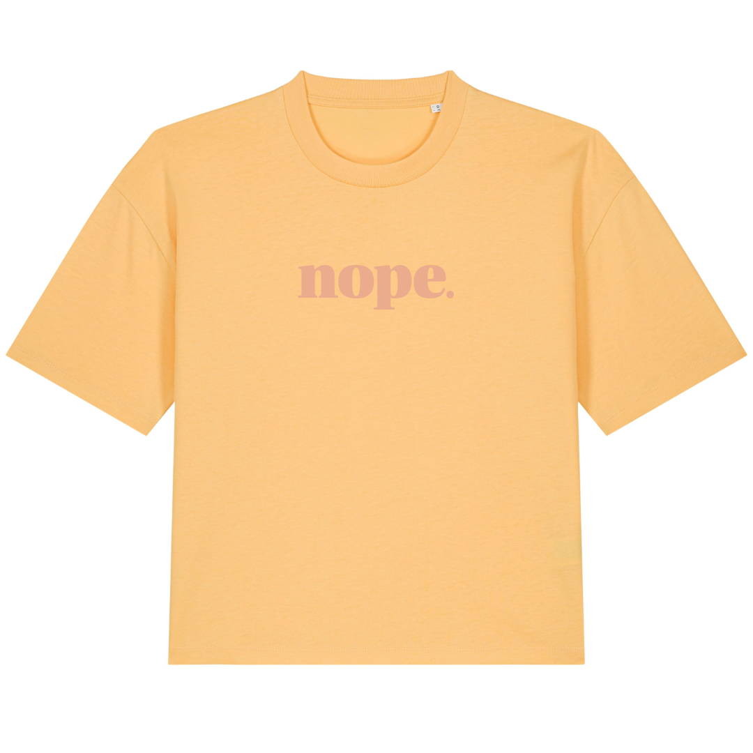 NOPE — Organic Cotton Boxy T-Shirt