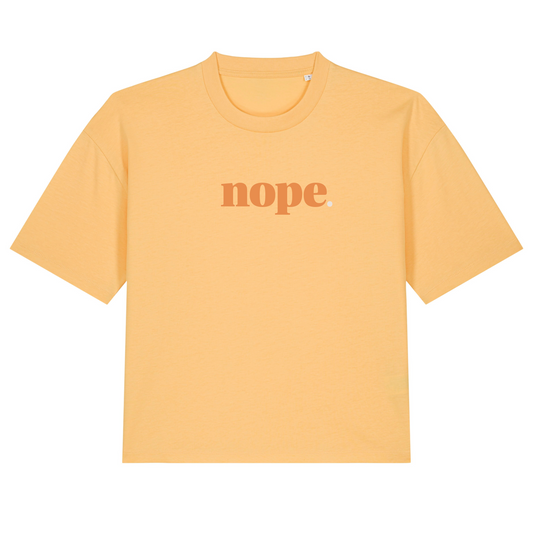Boxy NOPE statement T-Shirt