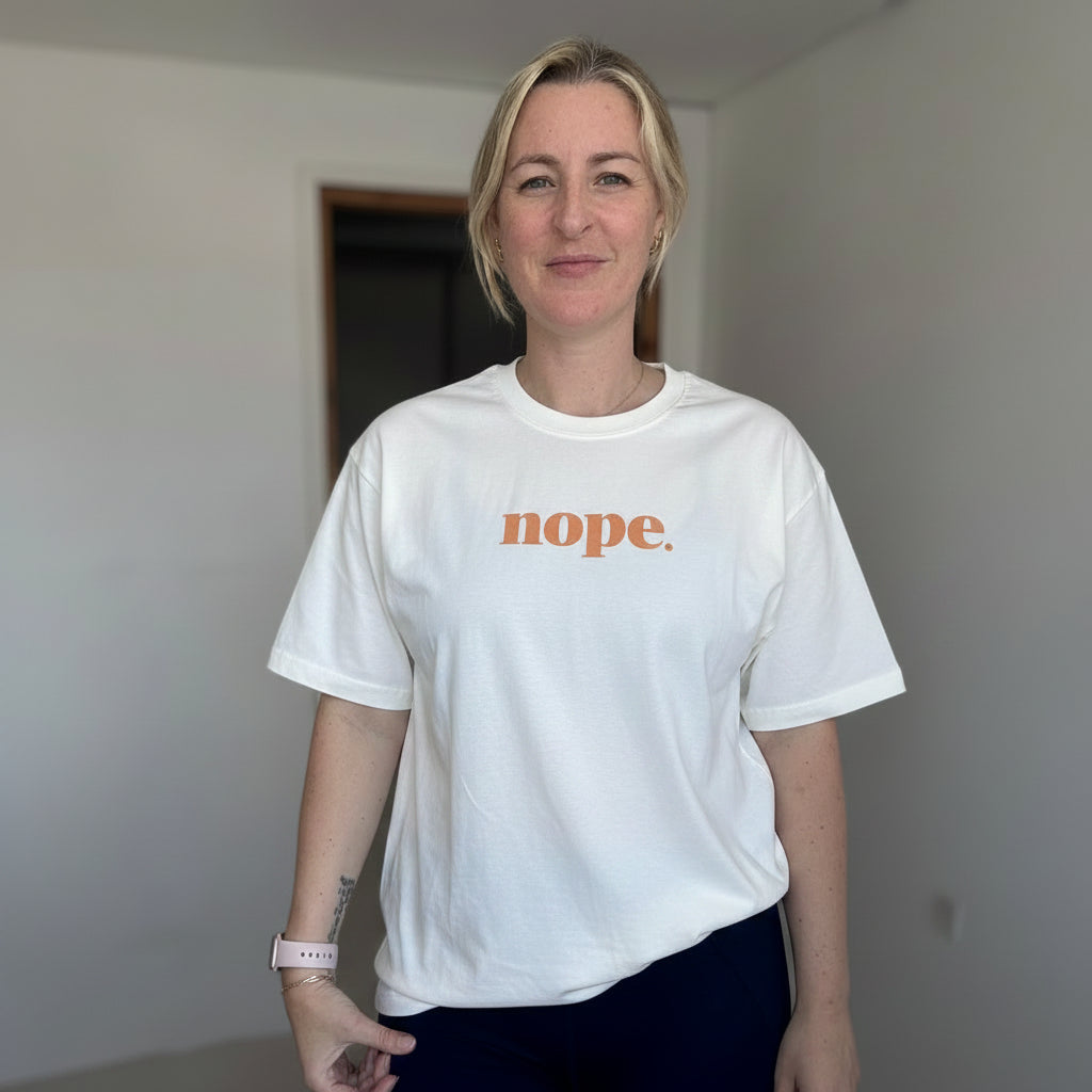 Nope lightweight oversized nope t-shirt - This is Mabel
