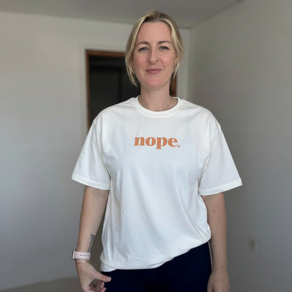 Nope lightweight oversized nope t-shirt - This is Mabel