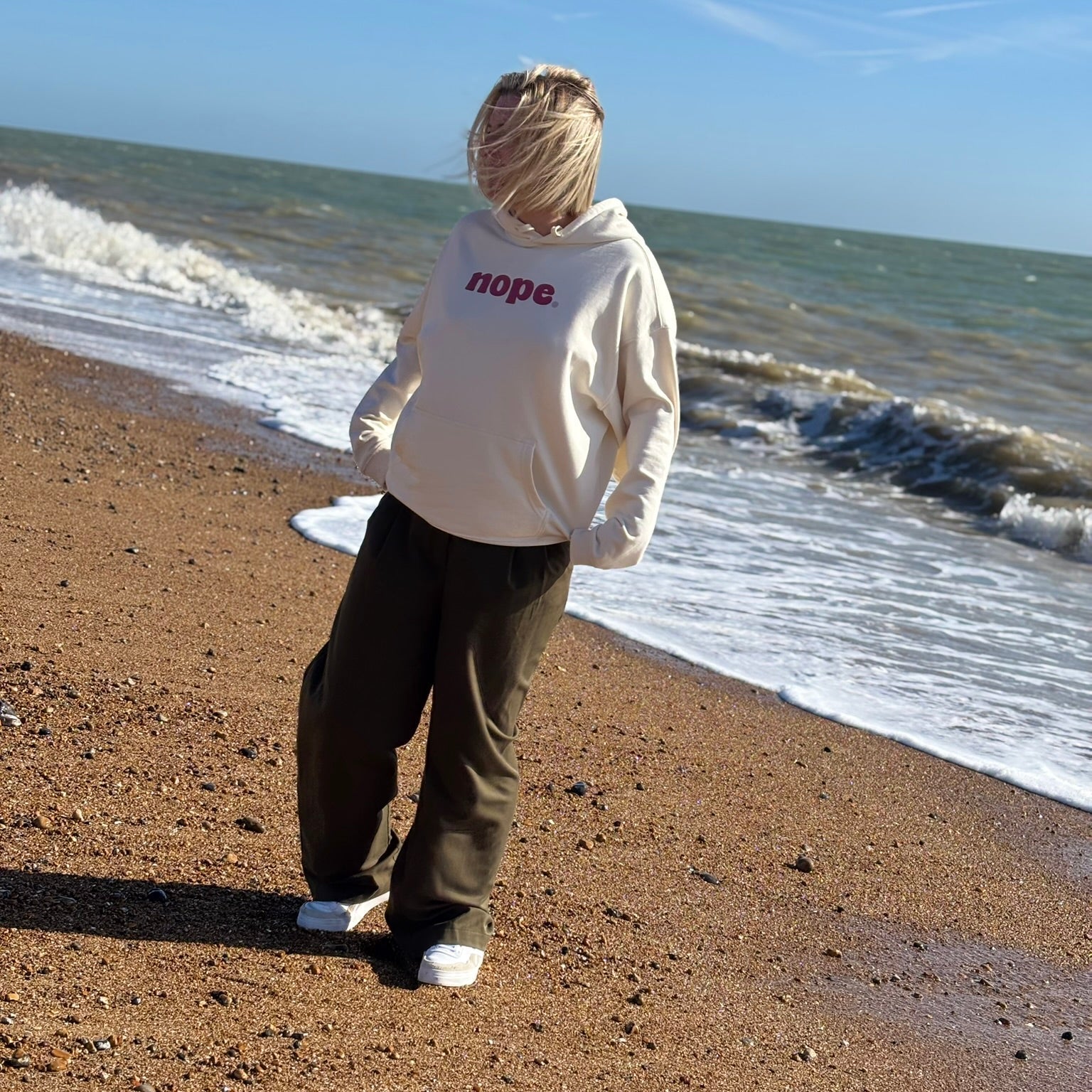 NOPE Oversized Hoodie | Organic Cotton - This is Mabel
