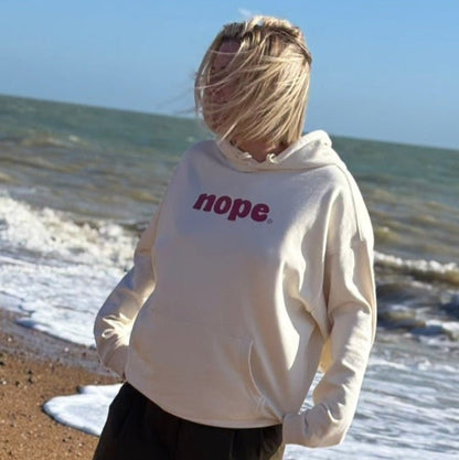 NOPE Oversized Hoodie | Organic Cotton - This is Mabel