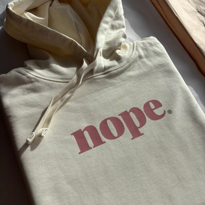 NOPE Oversized Hoodie | Organic Cotton - This is Mabel