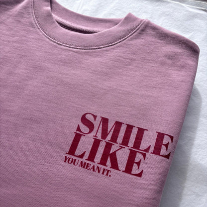Smile Like You Mean It Unisex Sweater - This is Mabel