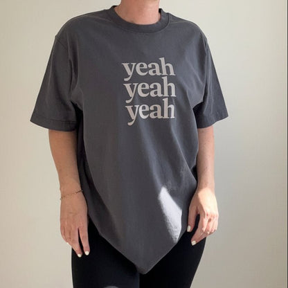 Yeah Yeah Yeah Oversized Statement t-shirt - This is Mabel